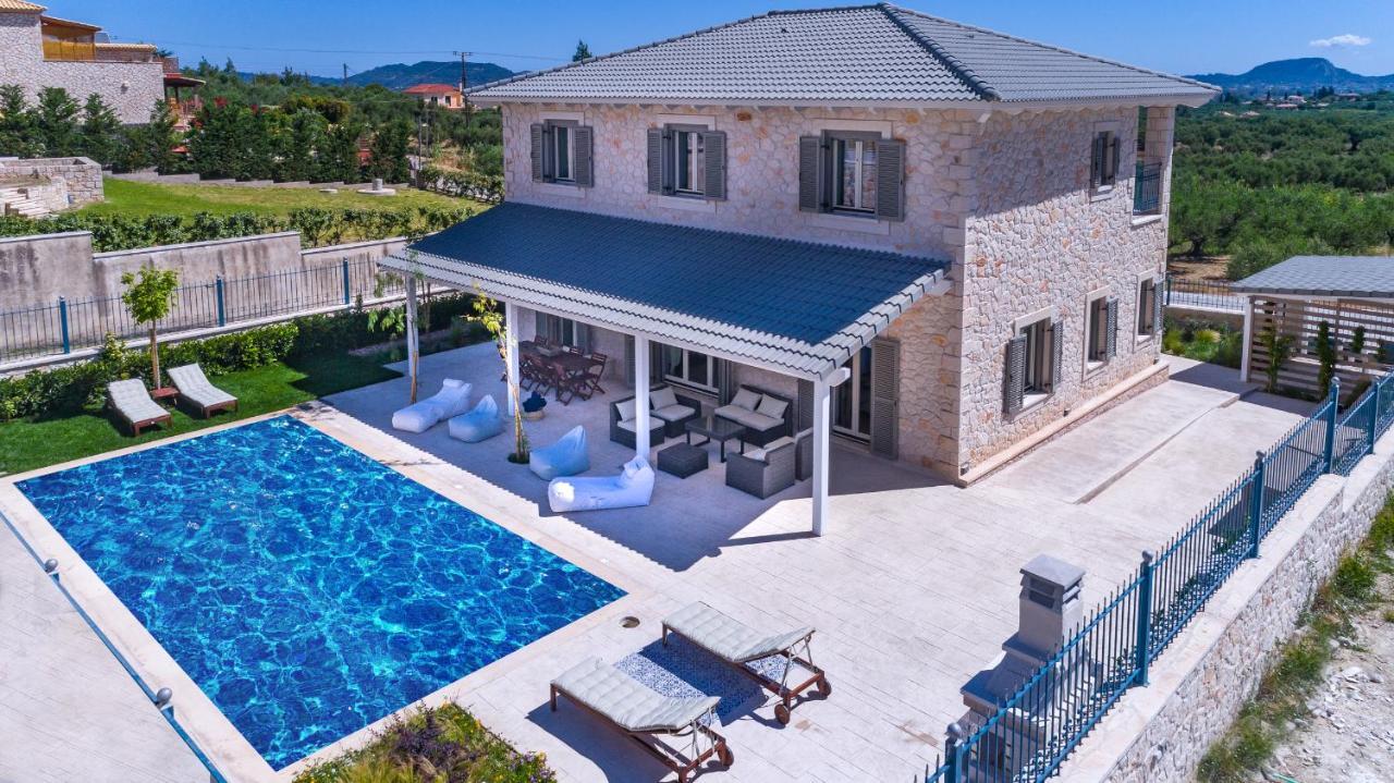 Zante Soleil - High-End Stone Villa With Swimming Pool Lagopodhon Exterior foto